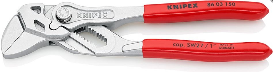 Knipex 8603150 Kìm mỏ quết mini hàm phẳng nhẵn 150mm