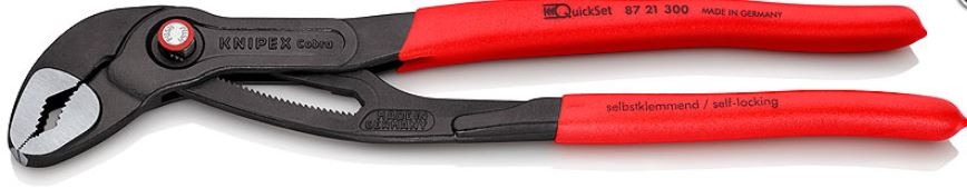 Kìm mỏ quạ Knipex 8721300 bọc nhựa chống trượt 300mm
