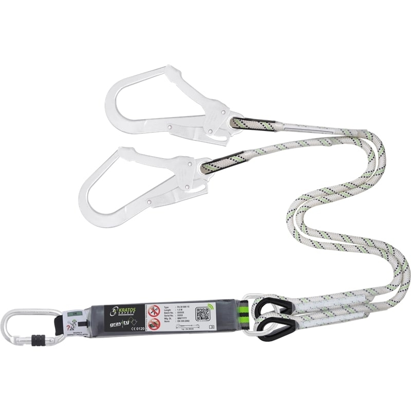 Dây an toàn Kratos FA3060015 dạng chĩa, hấp thụ năng lượng, 1,50m