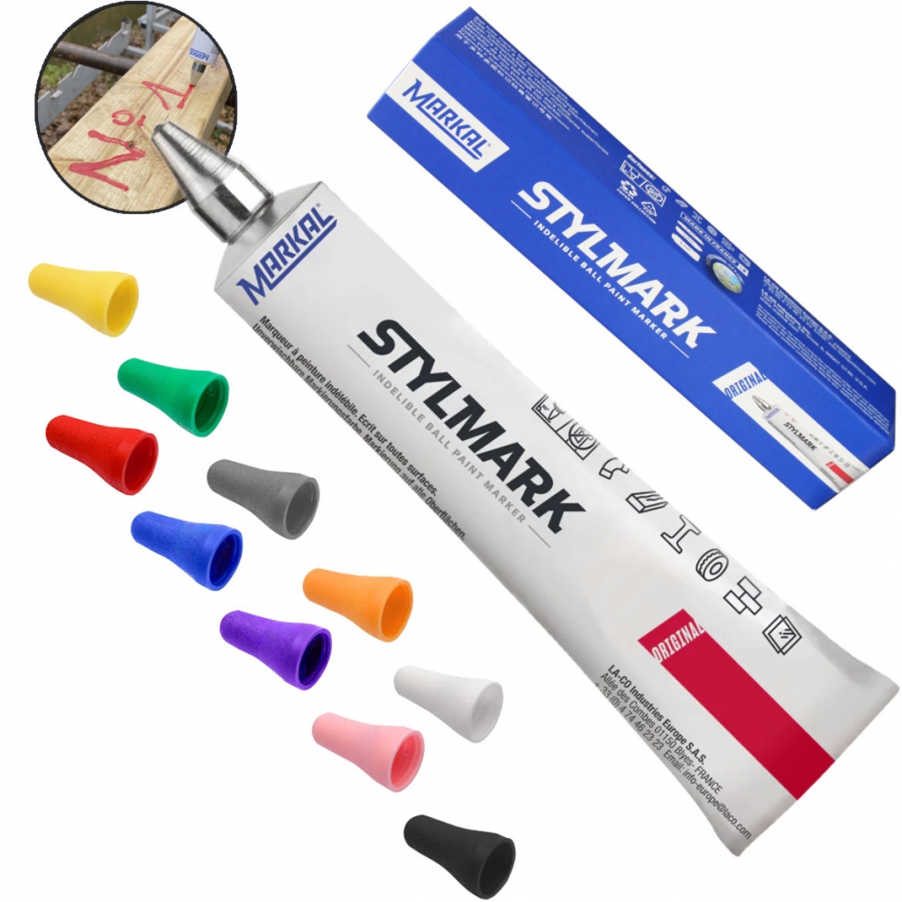 Bút sơn đánh dấu kim loại đầu bi Markal Stylmark® 50 ml chịu nhiệt và hóa chất