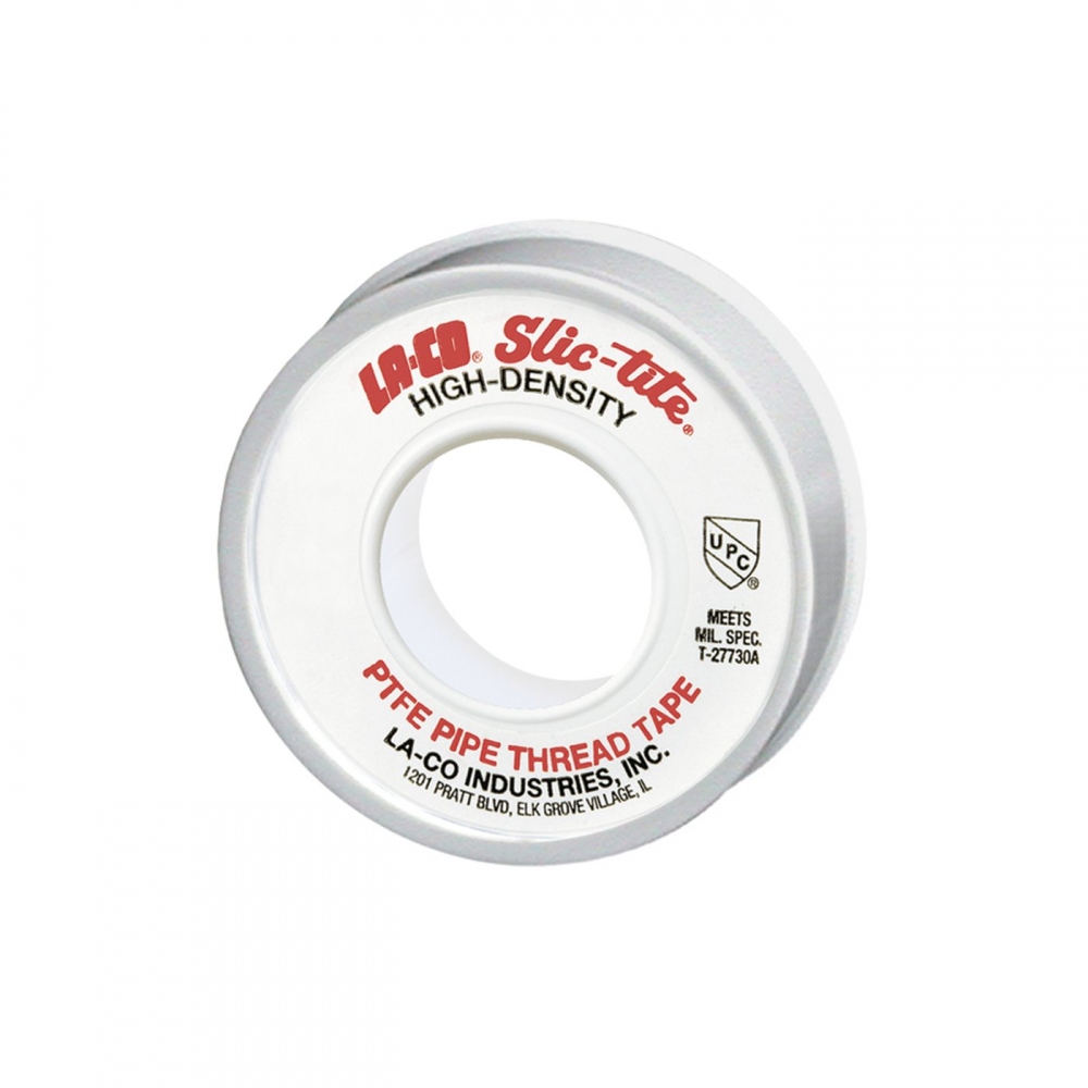 Băng tan cao su non mật độ cao cao cấp La-Co Slic-Tite chứa PTFE màu trắng dùng cho mối nối ren ống