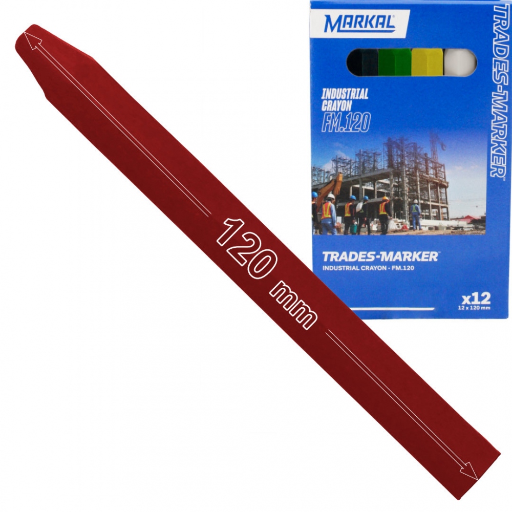 Bút sáp đánh dấu công nghiệp Markal FM.120, kích thước 120x12 mm, hộp 12 cây