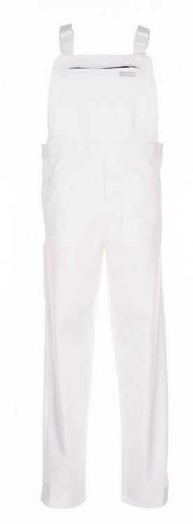 Quần yếm bảo hộ lao động Planam BW270/1532 100% cotton màu trắng size XS-3XL