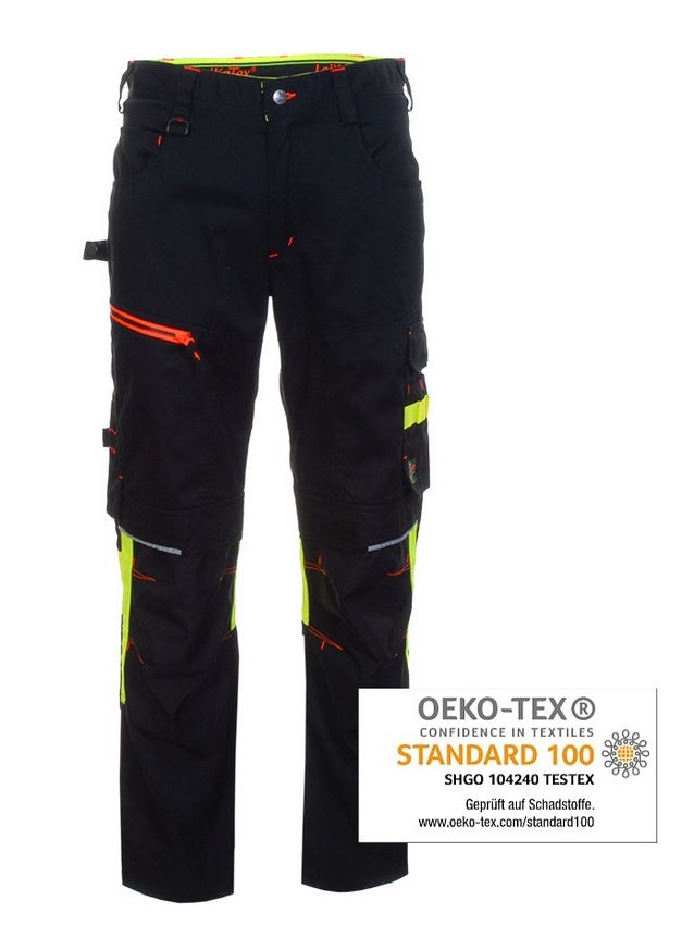 Quần bảo hộ lao động Leikatex 105246 BLACK LINE màu đen