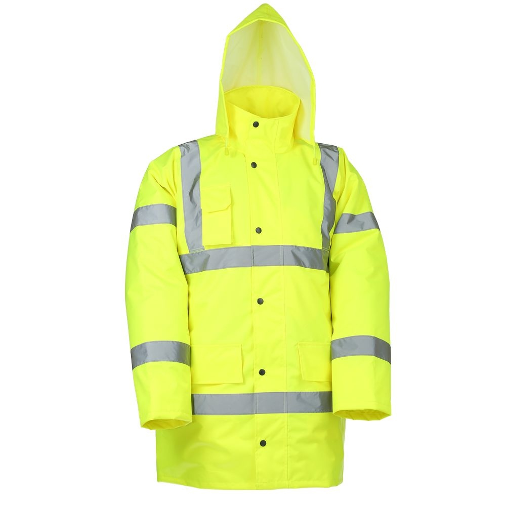Áo parka mưa phản quang LeiKaTex 4153 màu vàng