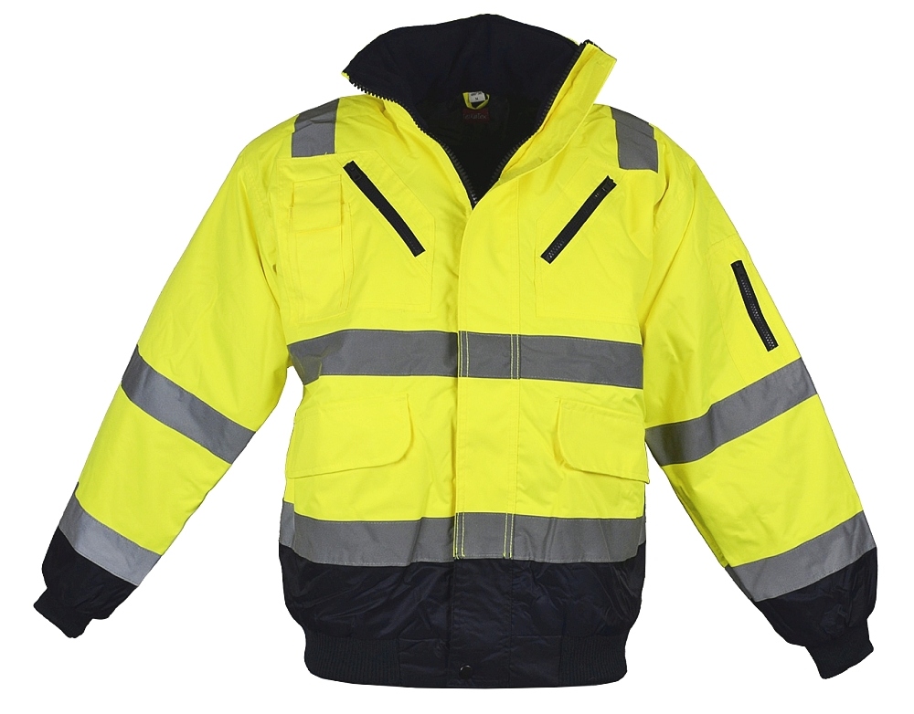 Áo bomber & áo gile phản quang LeiKaTex 480730 vàng/xanh navy