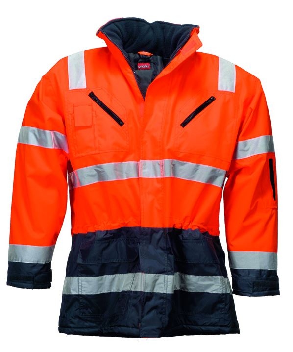 Áo khoác Parka phản quang EN 20471 + 343 màu cam, LeiKaTex 480740