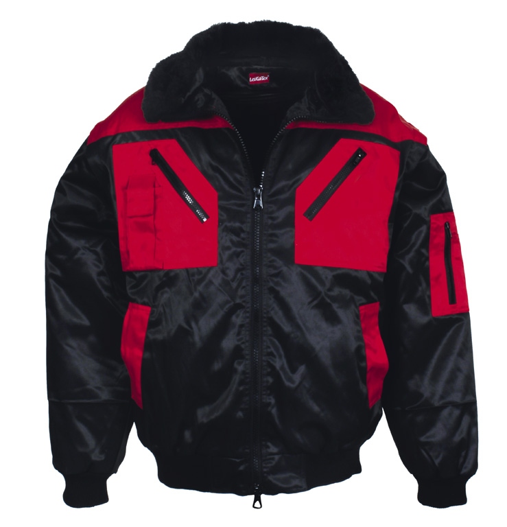 Áo khoác bomber chuyển đổi 4 trong 1 màu đỏ/đen size S-3XL, LeiKaTex 480850
