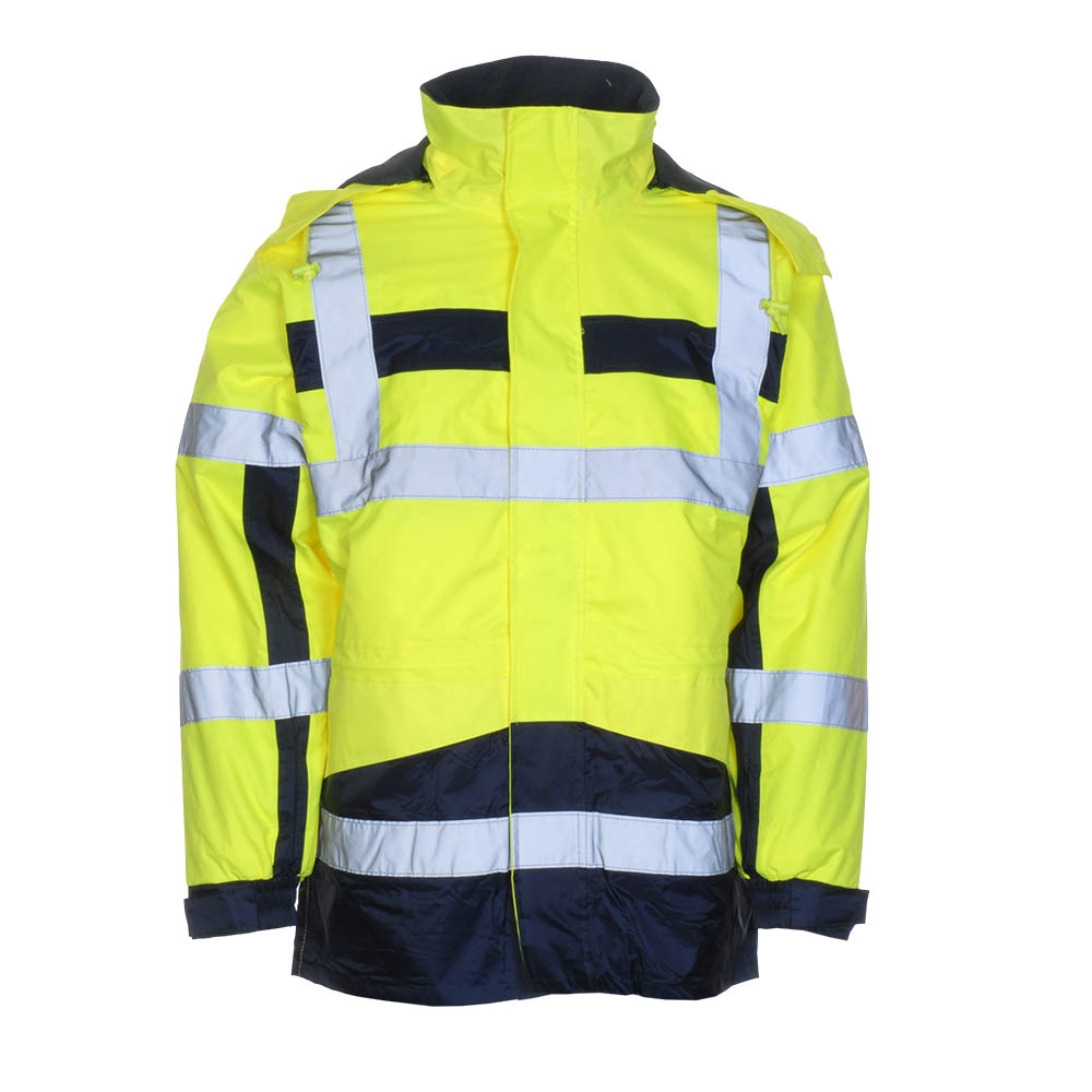 Áo khoác phản quang đa năng 4 trong 1 LeiKaTex® 480950 Stonefield, màu vàng phối xanh đen
