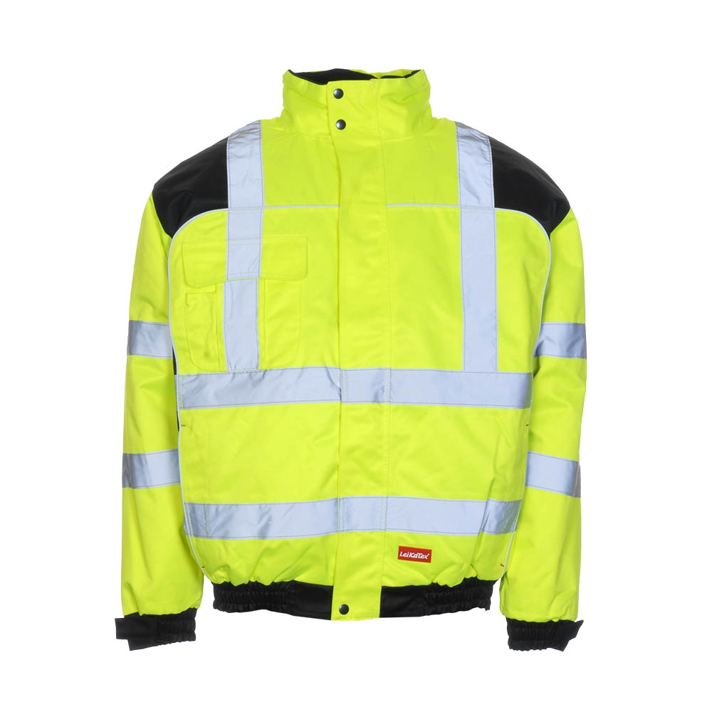 Áo khoác phản quang có mũ Leikatex 480970 vàng/đen