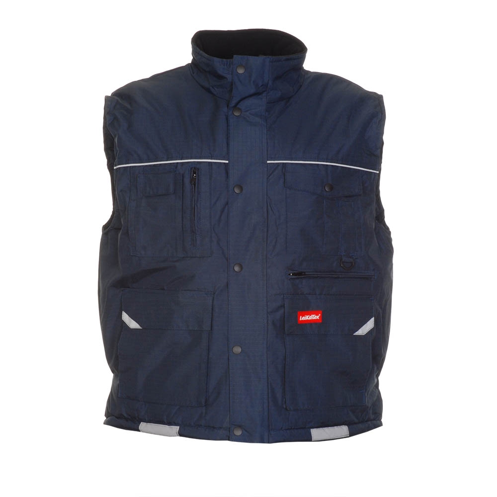 Áo vest bảo hộ lao động Leikatex 4810 PACIFIC nhiều túi màu xanh đen