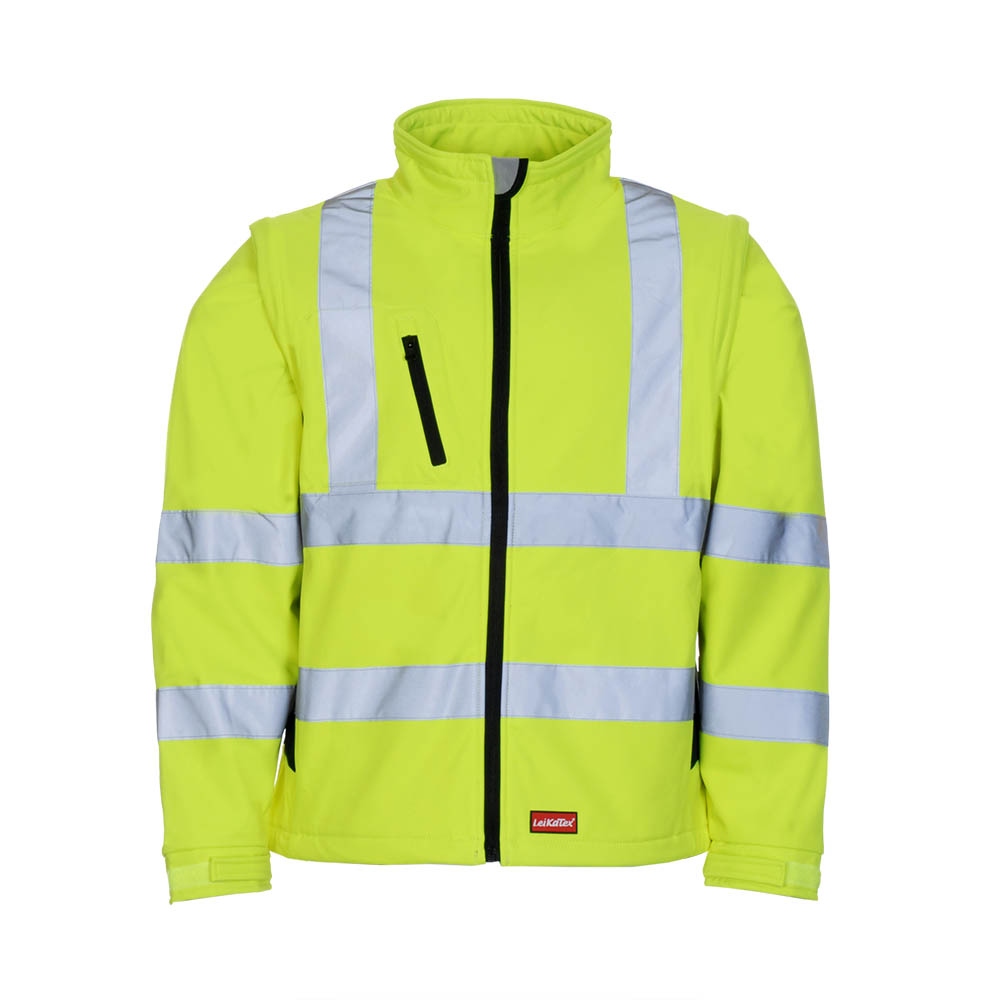 Áo khoác Softshell và áo ghi lê phản quang màu vàng Leikatex 490770