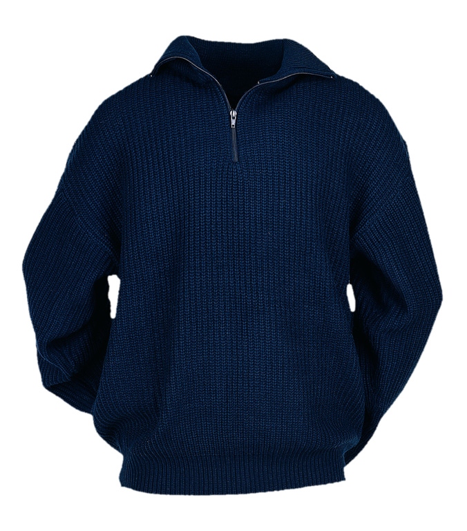 Áo nỉ bảo hộ lao động nửa khóa Leikatex 597210, màu xanh đen (navy)