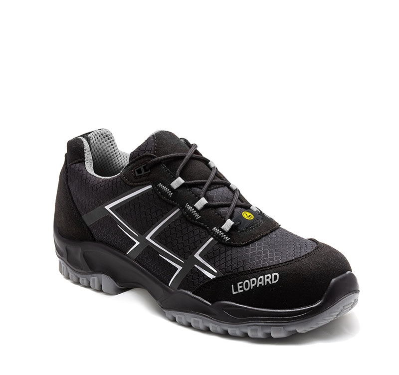 Giày bảo hộ Leopard E0433 kiểu dáng thể thao và siêu nhẹ tiêu chuẩn S1 ESD