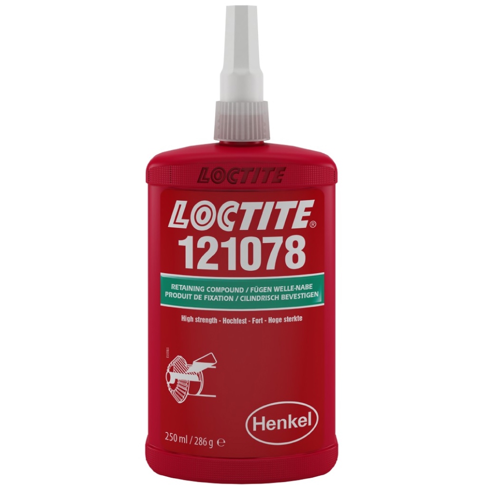 Keo giữ mối ghép Loctite 121078 cường độ cao màu xanh lá 250ml