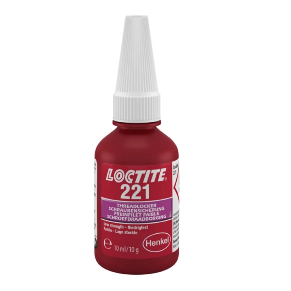Keo khóa ren Loctite 221 dành cho ốc vít nhỏ lực khóa thấp màu tím 10 ml