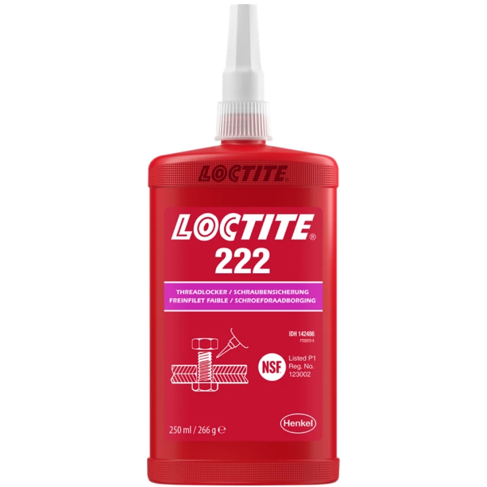 Keo khóa ren Loctite 222 lực khóa thấp màu tím 250ml