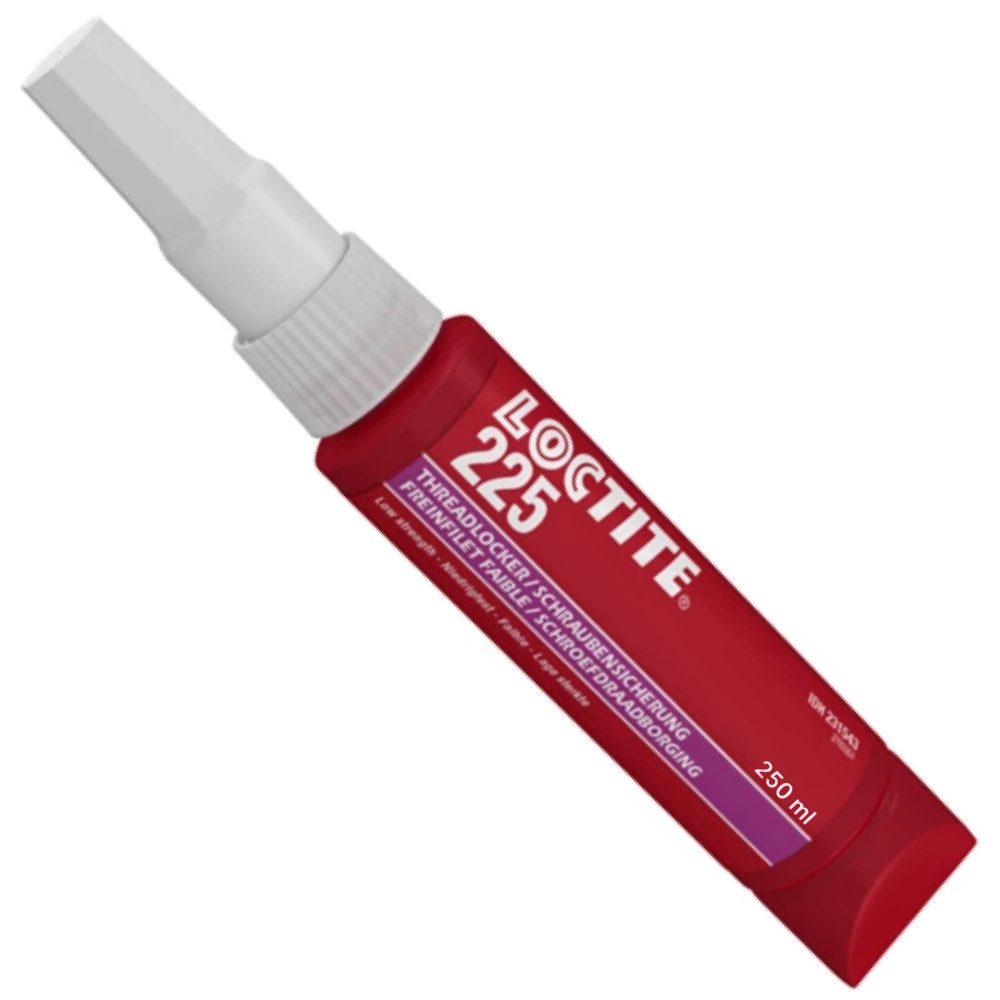 Keo khóa ren Loctite 225 độ nhớt trung bình độ bền thấp màu nâu 250ml