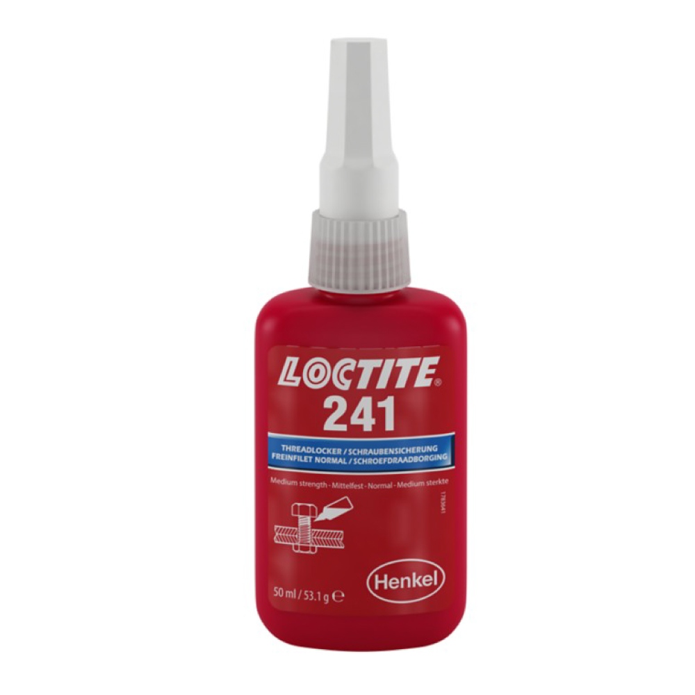Keo khóa ren Loctite 241 độ nhớt thấp lực khóa trung bình màu xanh dương 50 ml