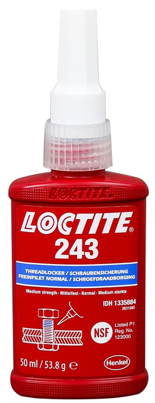Keo khóa ren Loctite 243 lực khóa trung bình màu xanh dương 50ml