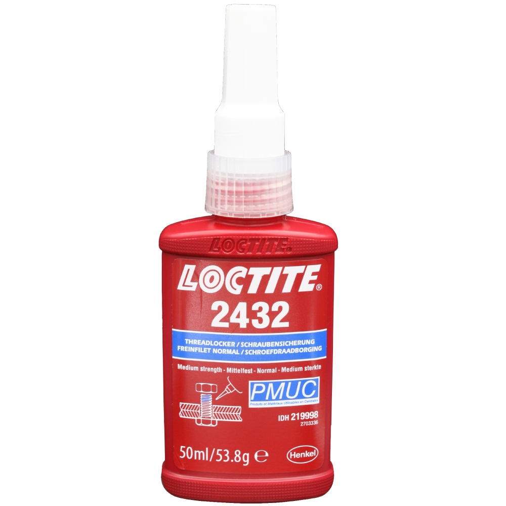 Keo khóa ren Loctite 2432 PMUC lực trung bình màu xanh dương 50ml