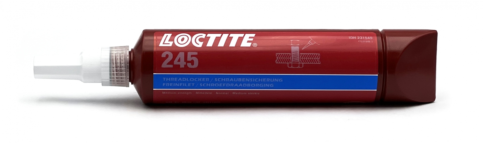 Keo khóa ren Loctite 245 cho ốc vít lớn lực khóa trung bình màu xanh dương 250 ml