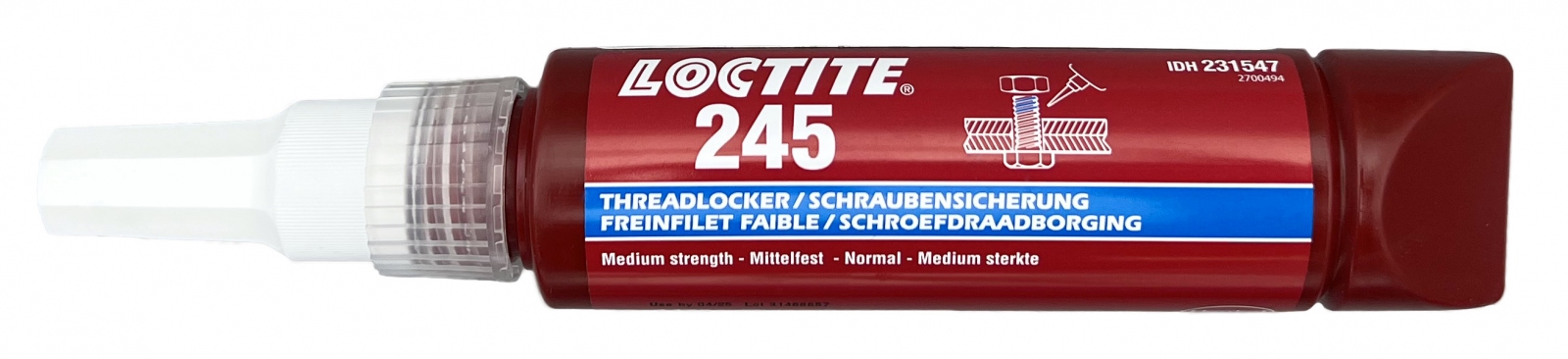 Keo khóa ren Loctite 245 cho vít lớn lực khóa trung bình màu xanh dương 50 ml