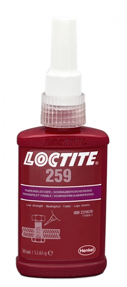 Keo khóa ren Loctite 259 lực cố định thấp màu tím 50ml