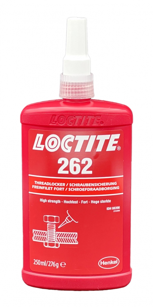 Keo khóa ren Loctite 262 độ nhớt biến tính lực khóa trung bình đến cao màu đỏ 250ml