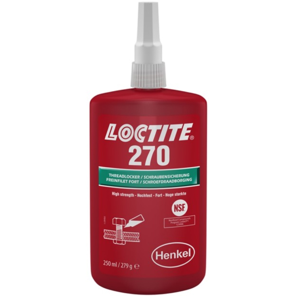 Keo khóa ren Loctite 270 cường độ cao màu xanh lá 250ml