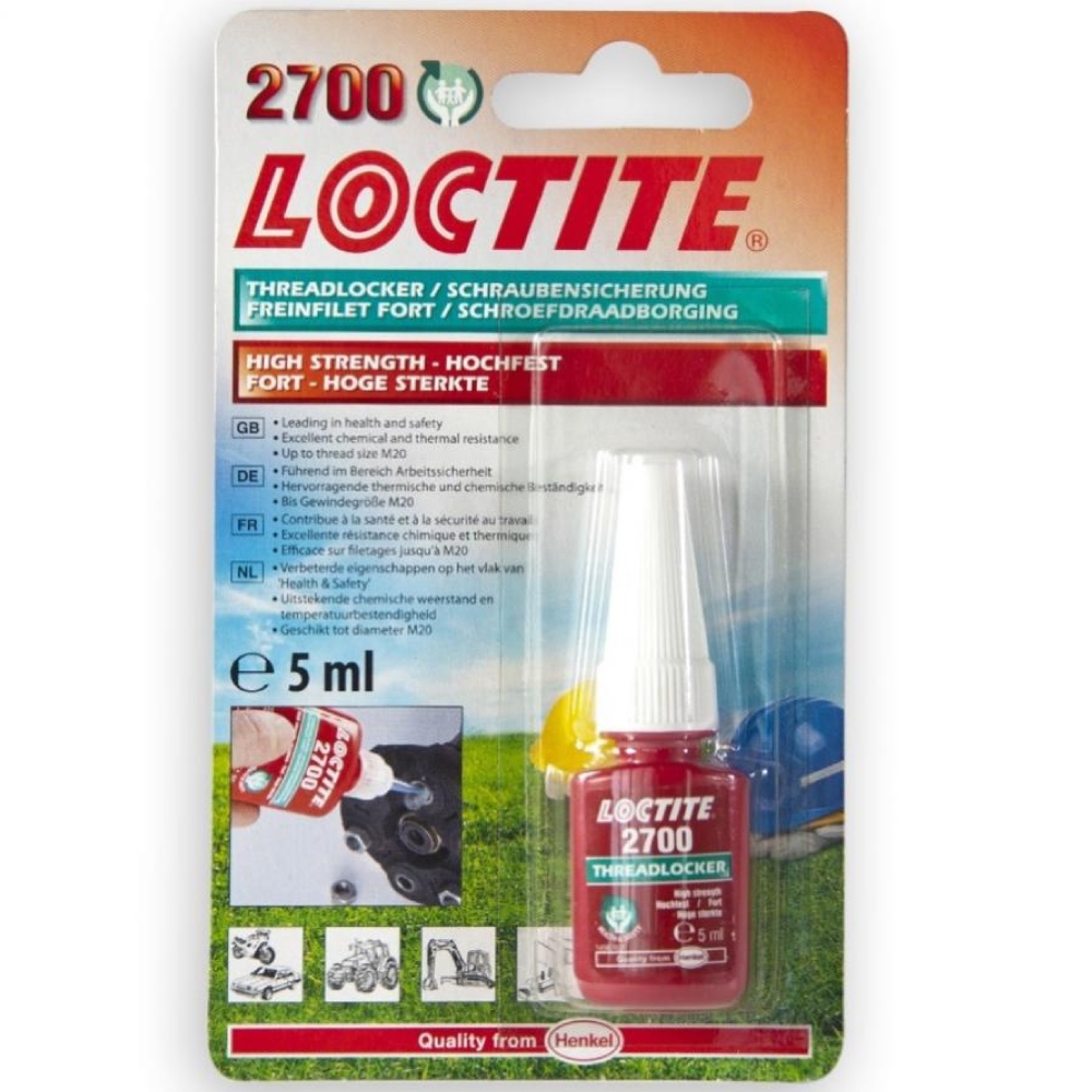 Keo khóa ren chịu lực cao Loctite 2700 màu xanh lá không độc hại 5ml