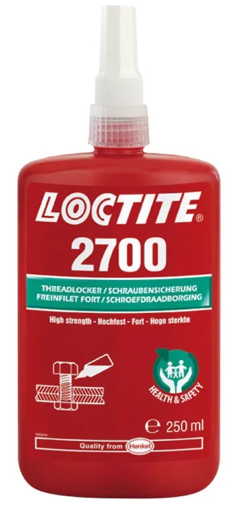 Keo khóa ren Loctite 2700 không độc hại cường độ cao màu xanh lá 250ml