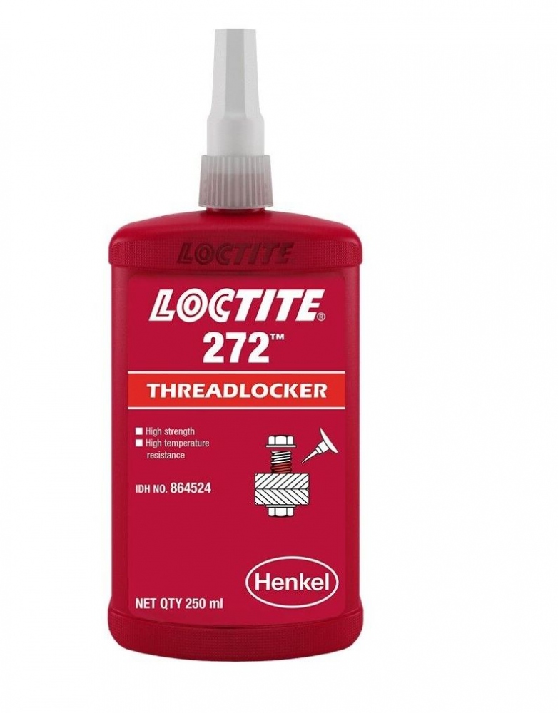 Keo khóa ren Loctite 272 lực trung bình cao màu đỏ 250ml