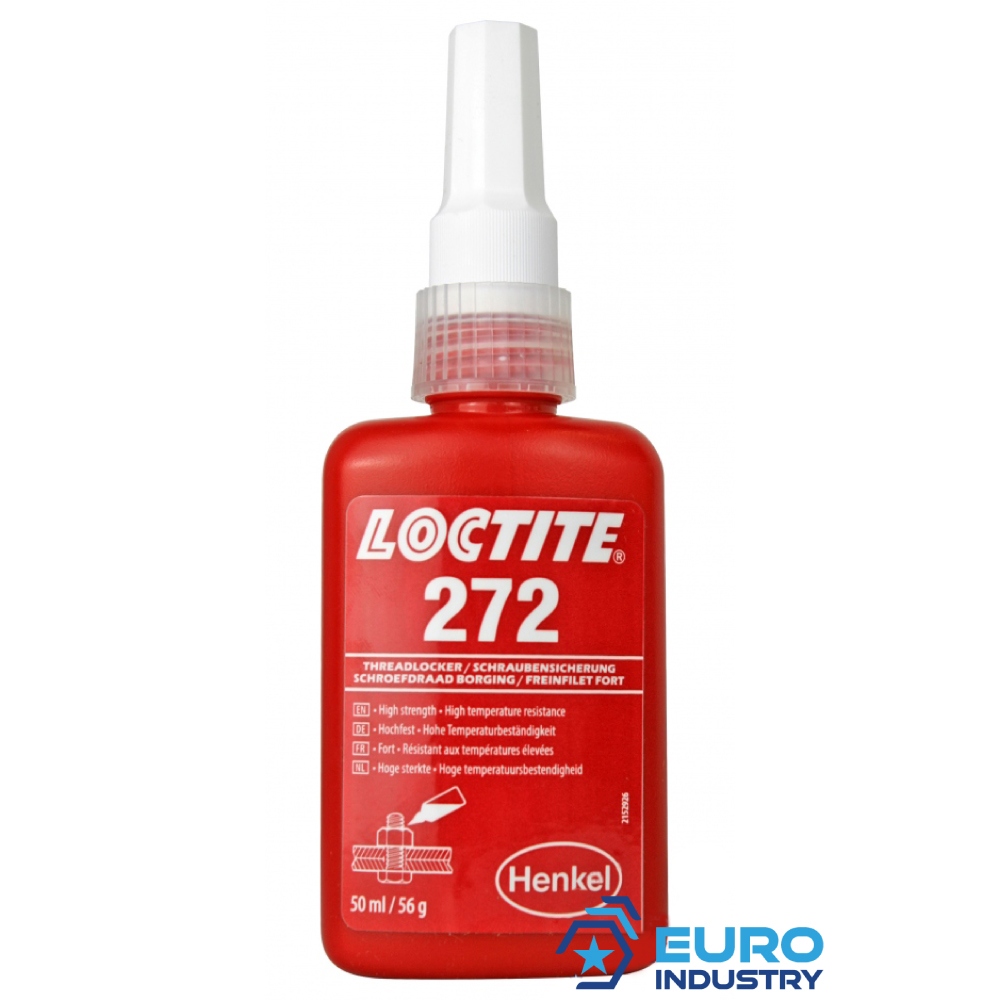 Keo khóa ren Loctite 272 lực khóa cao màu đỏ 50ml