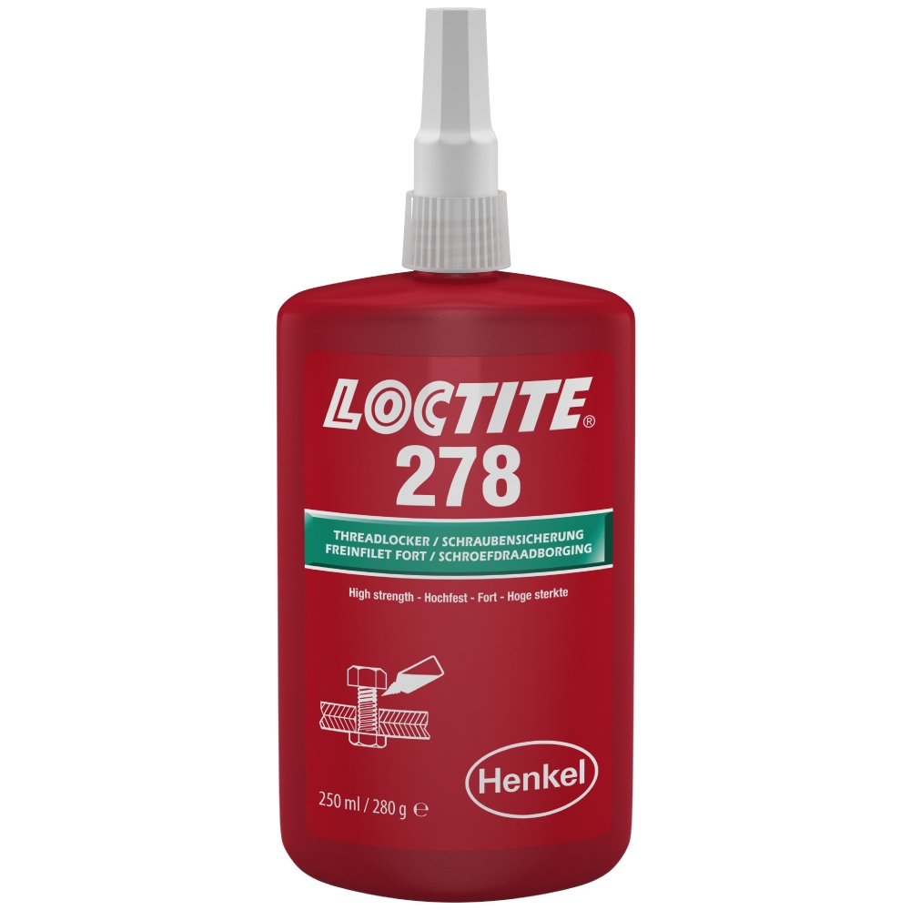 Keo khóa ren Loctite 278 cường độ cao màu xanh lá chai 250ml