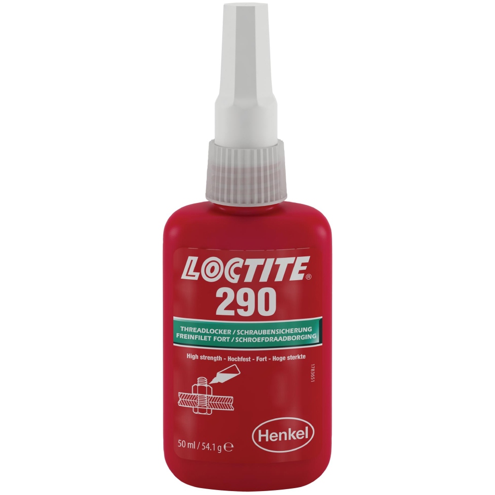 Keo khóa ren loãng thẩm thấu Loctite 290 lực khóa trung bình cao màu xanh lá 50ml