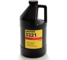 Keo dán nhanh gốc acrylic đóng rắn bằng ánh sáng Loctite 3321 MED, màu trong suốt, dung tích 1L