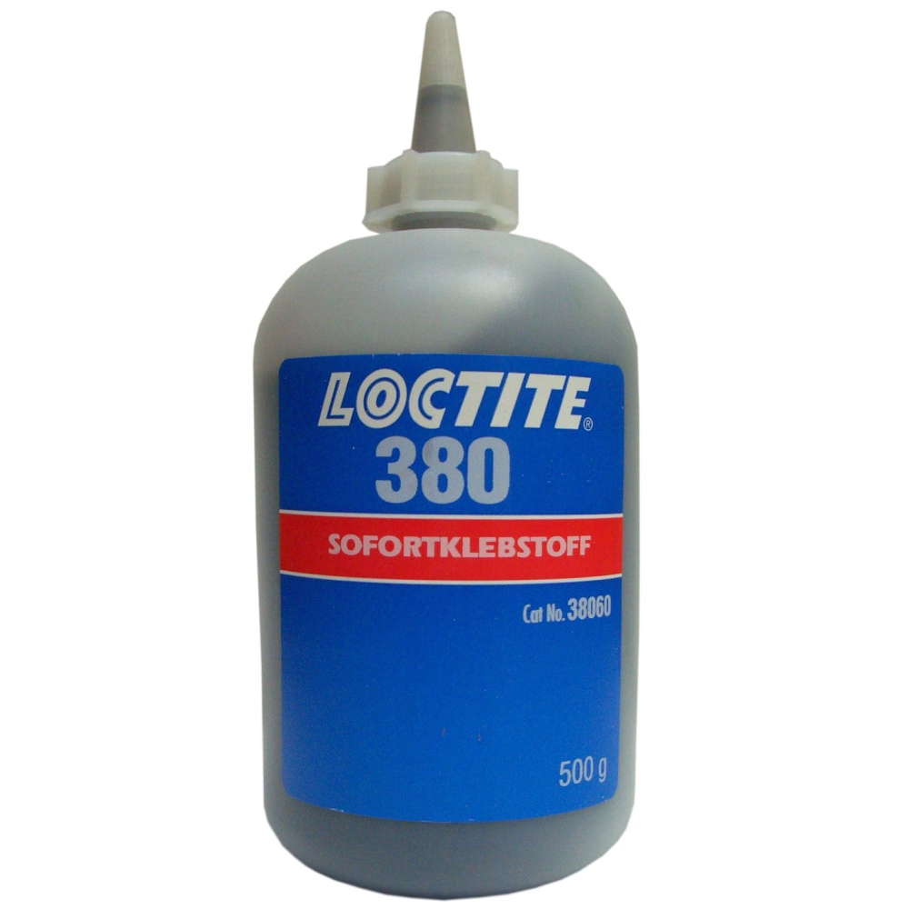 Keo dán nhanh Loctite 380E Black Max CA cường lực độ nhớt thấp màu đen 500g