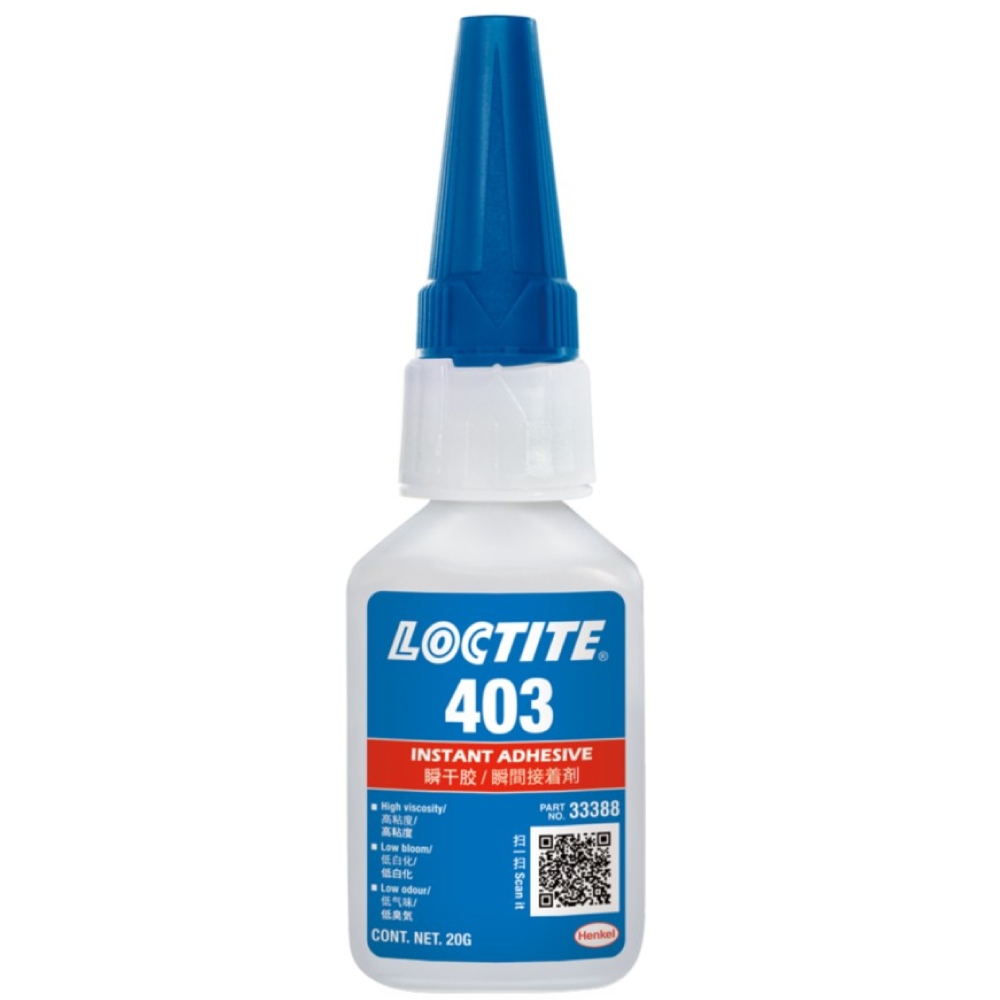Keo khô nhanh Loctite 403 Alkoxyethyl CA ít để lại vệt trắng ít mùi 20g