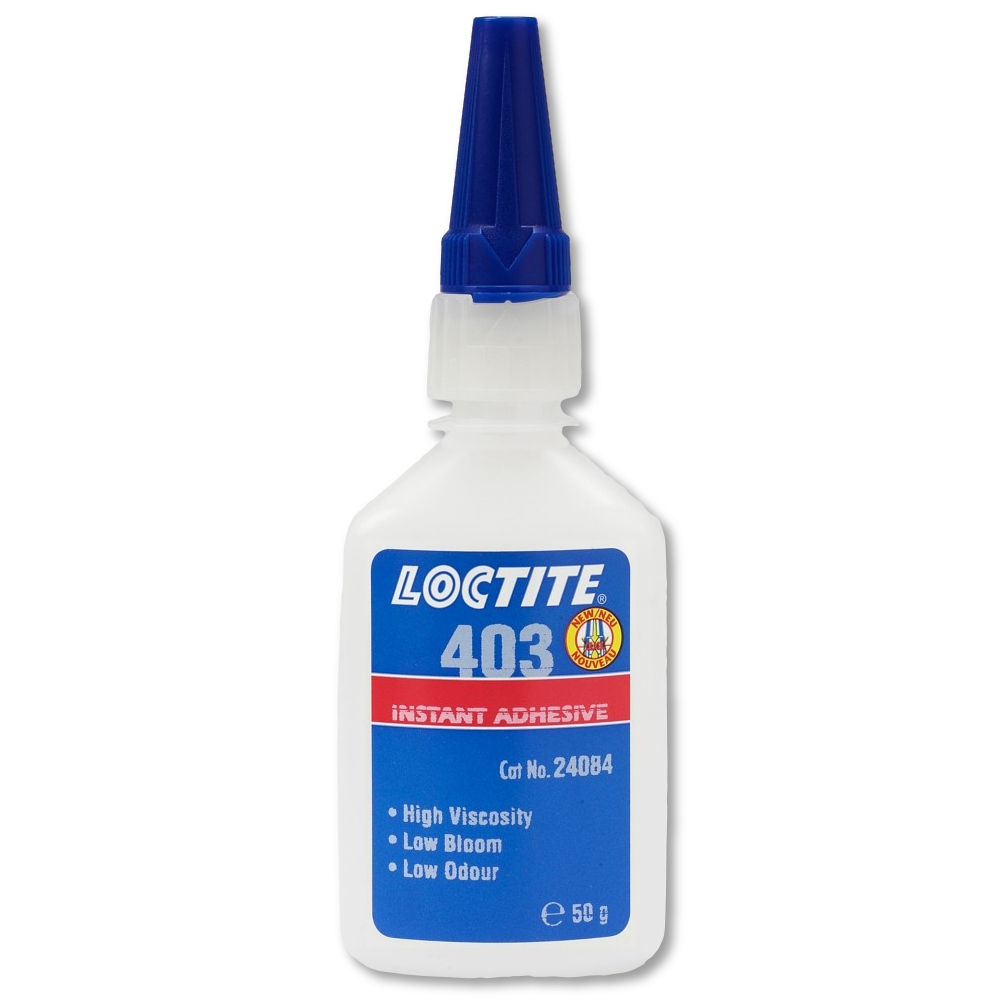 Keo khô nhanh Loctite 403 ít mùi gốc alkoxyethyl trong suốt chai 50g