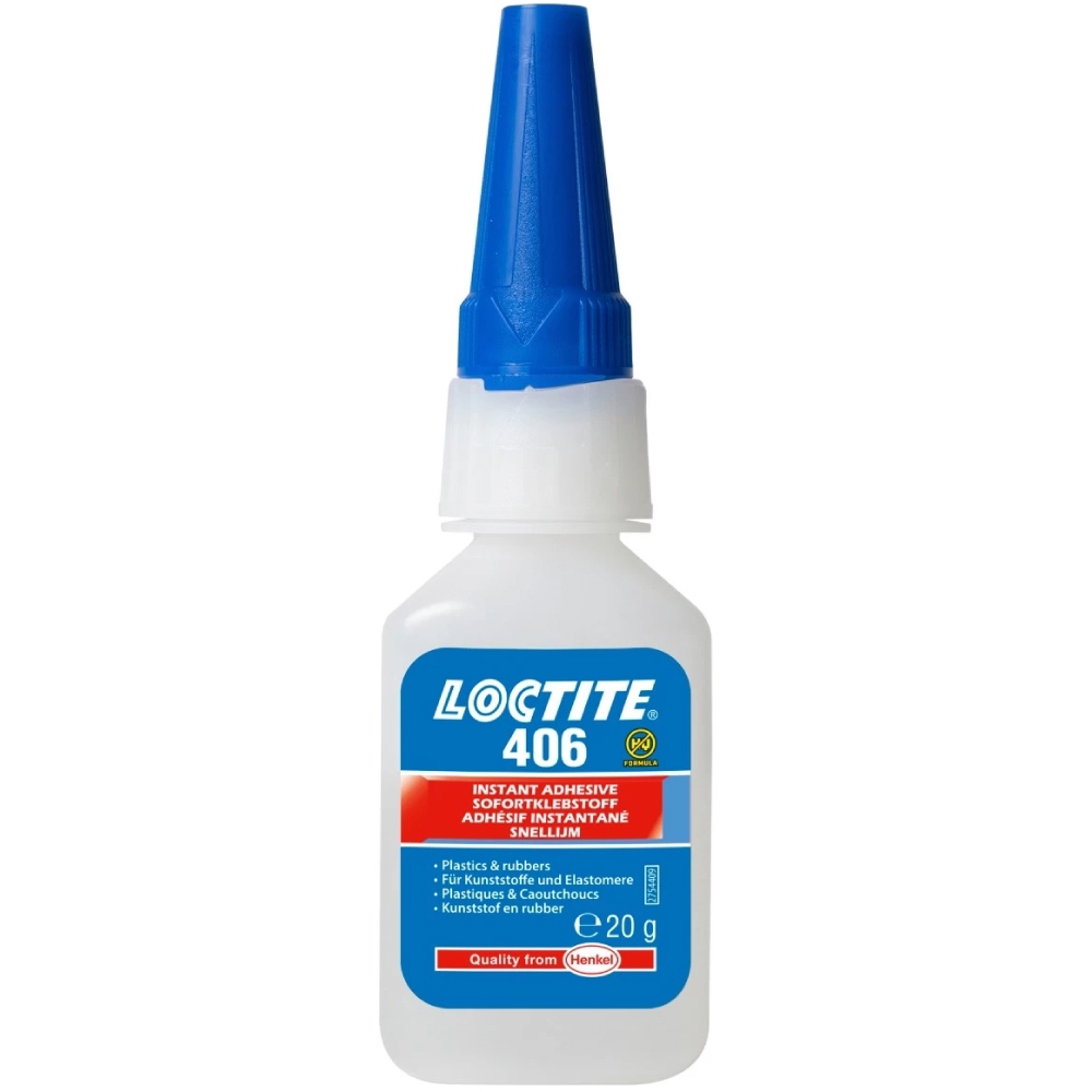 Keo dán nhanh Loctite 406 Cyanoacrylate độ nhớt thấp 20g