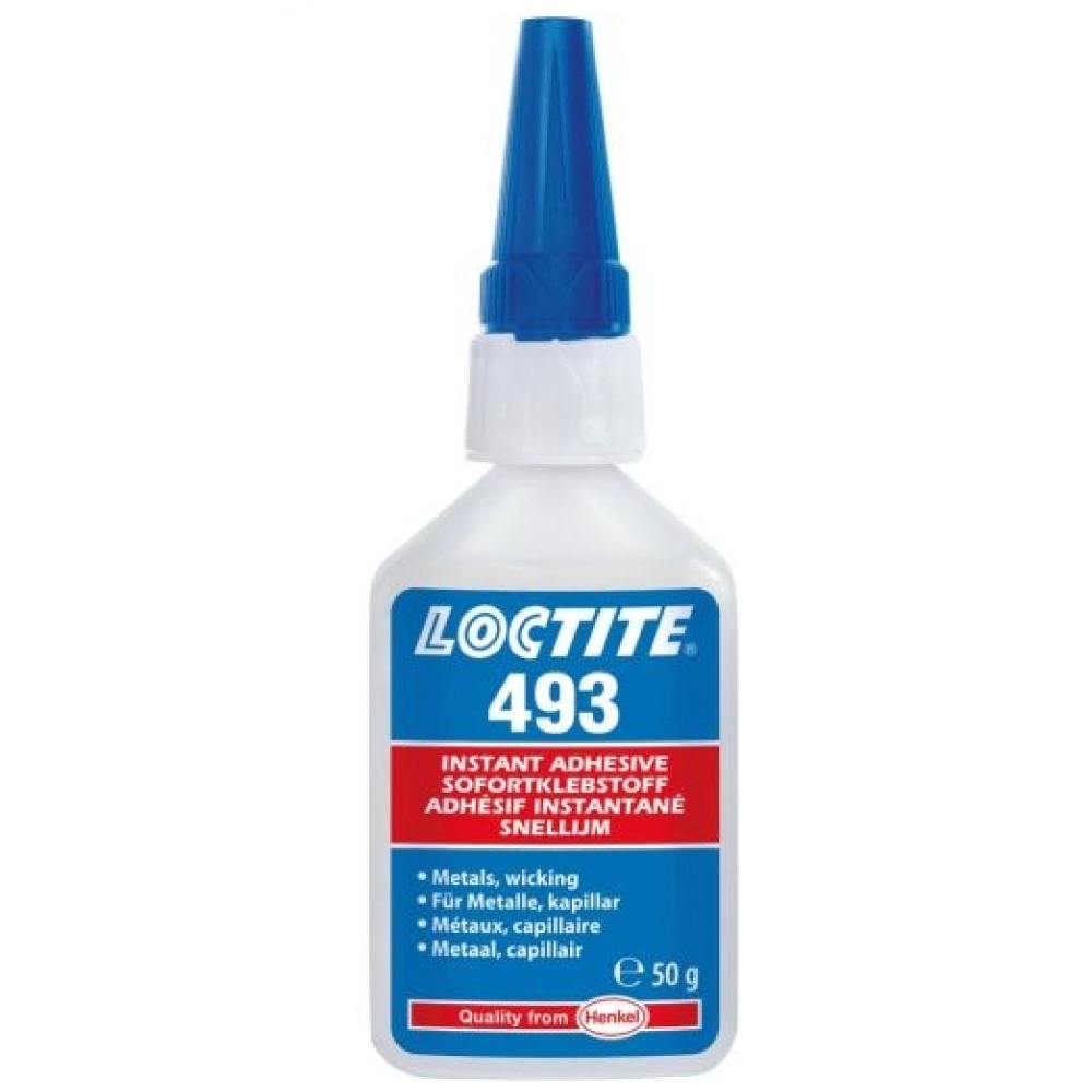 Keo dán nhanh Loctite 493 CA cho kim loại với khả năng thẩm thấu 50g