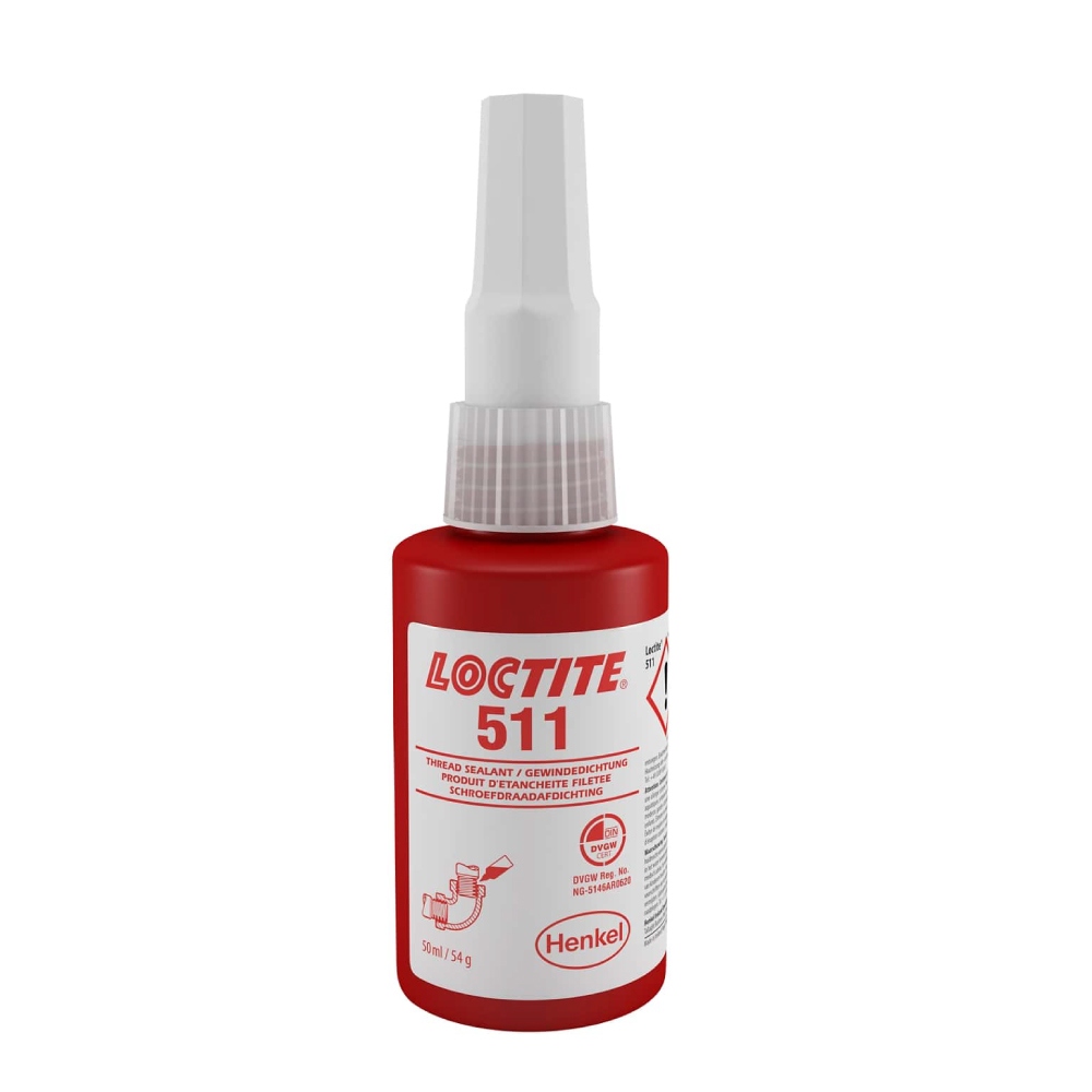 Keo dán đường ống Loctite 511 độ bền thấp màu trắng 50ml
