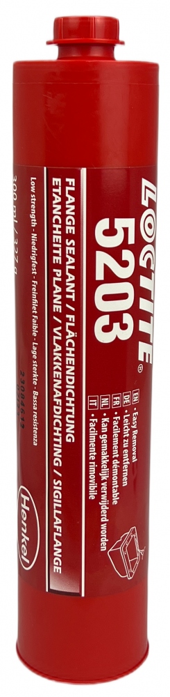 Keo dán gioăng lỏng Loctite 5203 cường độ thấp màu đỏ dạng ống 300ml