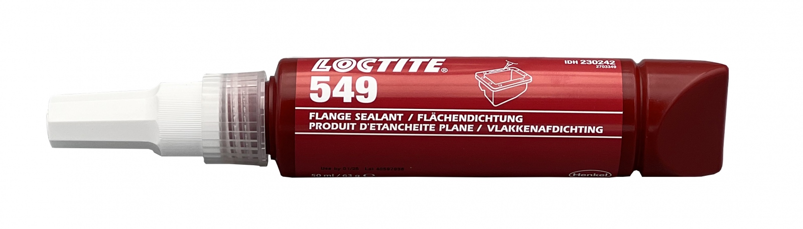 Keo dán mặt bích Loctite 549 đông kết chậm màu cam 50ml