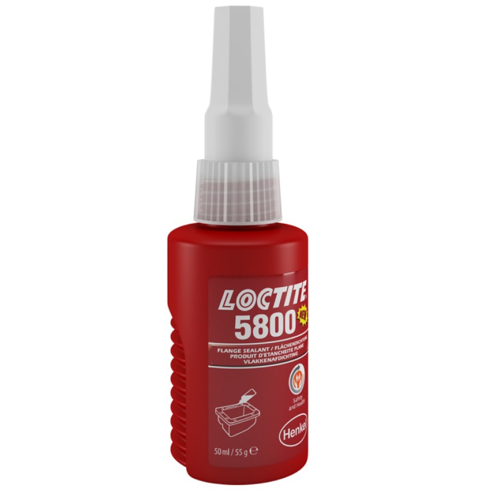 Keo dán gioăng dạng lỏng Loctite 5800 không độc hại màu đỏ 50ml