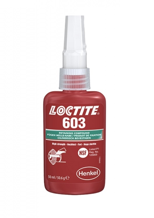 Keo dán trục Loctite 603 cho bạc đạn thiêu kết màu xanh lá 50ml