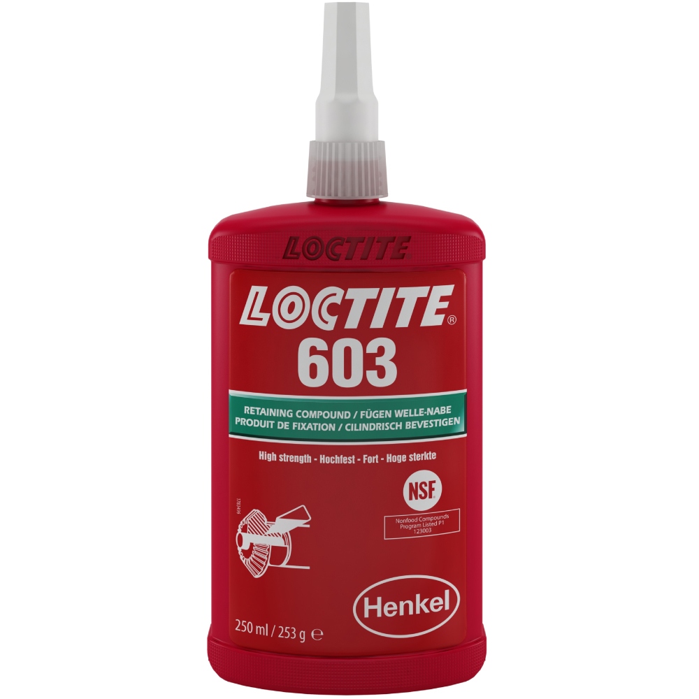 Keo dán bạc lót Loctite 603 chuyên dụng cho vòng bi thiêu kết màu xanh lá 250ml