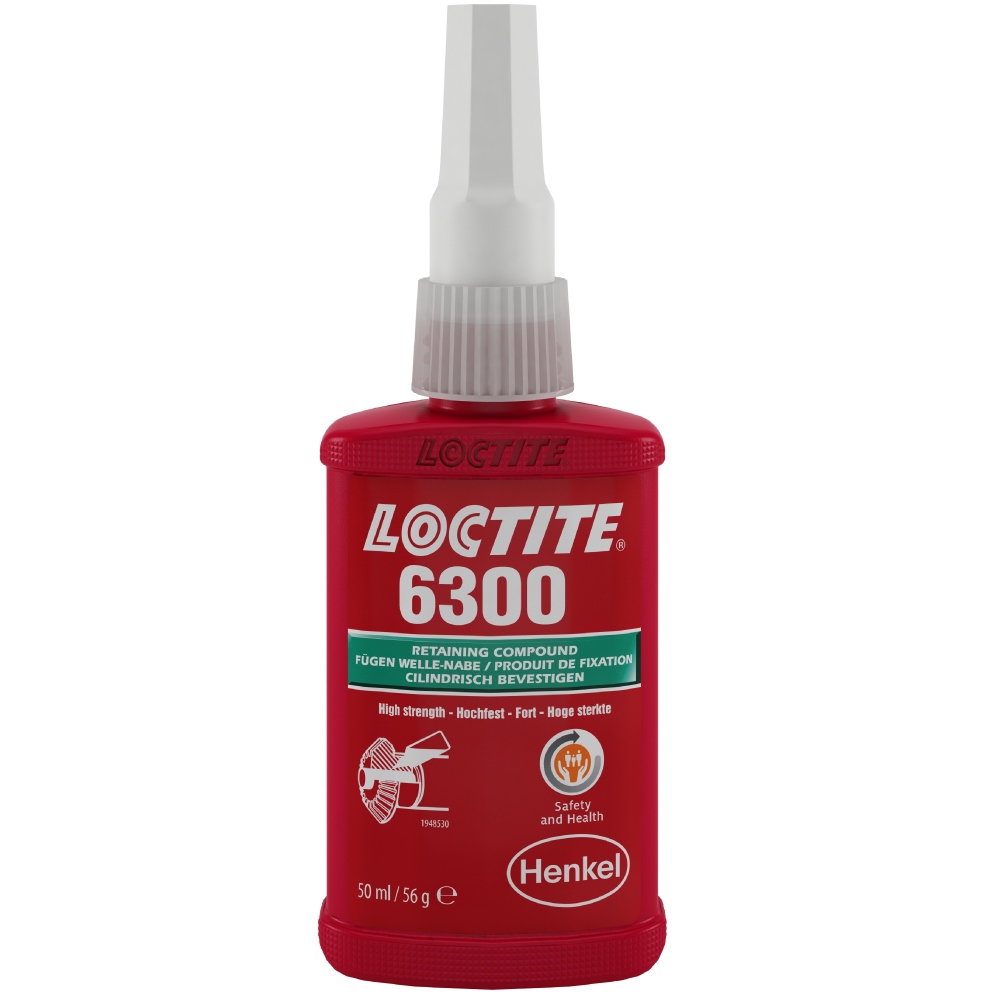 Hợp chất giữ mối ghép không nguy hại Loctite 6300 cường độ cao màu xanh lá 50ml