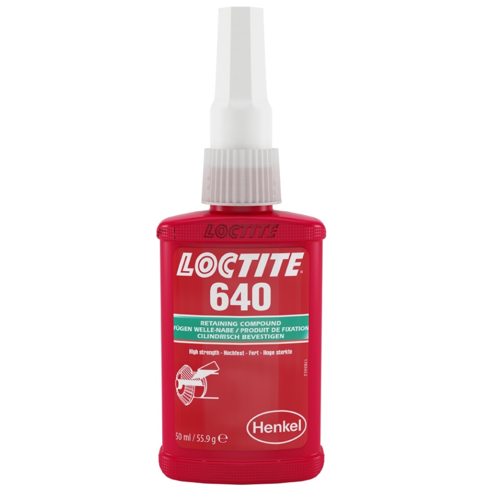 Keo dán định vị Loctite 640, khô chậm, cường độ cao, màu xanh lá, 50ml